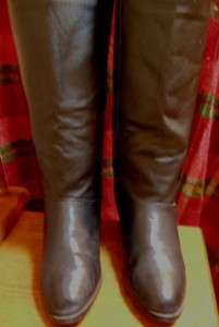 Bagatelle Size 9 Black Leather Womens Tall Riding Fashion Boots  