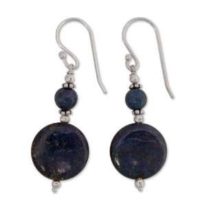  Lapis lazuli drop earrings, Bihar Moons Jewelry