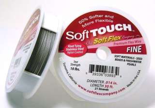 014 30ft SOFT TOUCH SoftFlex nylon coated stainless steel Beading 