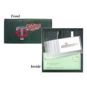  Minnesota Twins Embroidered Leather Checkbook Cover 