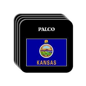 US State Flag   PALCO, Kansas (KS) Set of 4 Mini Mousepad 