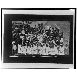   ,Crowd to hear Booker T Washington,Ocala,Florida,FL