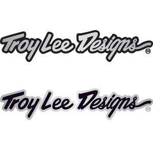  Troy Lee Designs TLD Decals   10/Silver Brushed Aluminum 