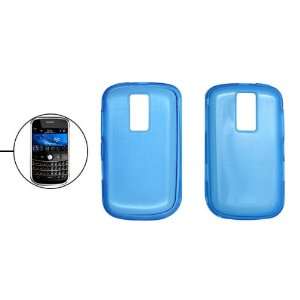   Soft Plastic Case Cover Blue for Blackberry Bold 9000 Electronics