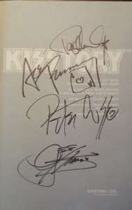   . ALL of the ORIGINAL BAND MEMBERS of the ROCK GROUP KISS SIGNED
