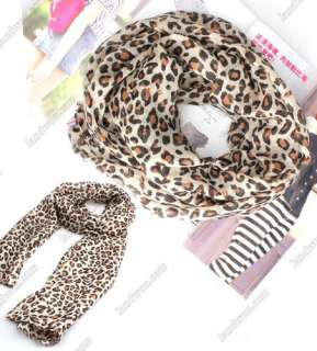 H5629 Fashion Elegant Noble Leopard Shawl Long Cotton Blends Warm 