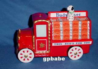 BUDWEISER Beer Delivery Truck BANK with Dalmatian Dog  
