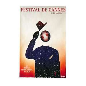  CANNES FILM FESTIVAL POSTER 2001 (FRENCH ROLLED) Movie 