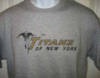 New York TITANS 1960s Throwback Logo T Shirt Medium  