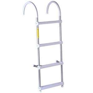  Portable Folding Boarding Ladder 7 Hook 3 Step