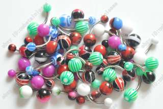 Wholesale Lot 50pcs Belly Navel Button Rings Barbells  