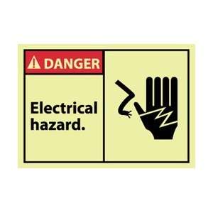 GDGA8AP   Danger, Electrical Hazard, 3 X 5, Pressure Sensitive Vinyl 