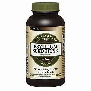  GNC Natural Brand Psyllium Seed Husk, 500mg, Capsules, 90 