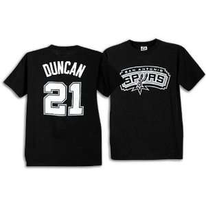  Tim Duncan San Antonio Spurs NBA Player Black T Shirt 
