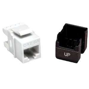   , White, 1 Port, T568 A/B Wiring, Termination IDC, 4 Pair UTP Cable