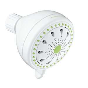  Microban® Massaging Wall Mount Showerhead with 6 Settings 