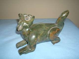 Stone Carved Wolf or Dog Figure ~ Asian/Chinese Art? Inuit?  