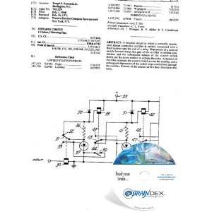  NEW Patent CD for BISTABLE CIRCUIT 