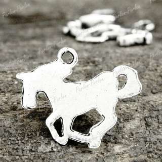 50pcs Tibetan Silver Horse animal Charm Pendants TS0504  