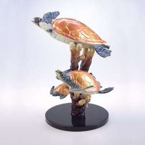  Bronze Sea Turtle Duo Gallery Nautical Sculpture