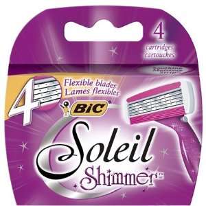 Bic Soleil Shimmer Refill Cartridges 4 ct, 2 ct (Quantity of 3)