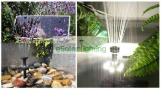 3Watts Solar Water Pool Pond Pump BATTERY House LED  
