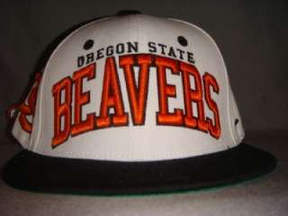 OREGON STATE BEAVERS NCAA SNAPBACK HAT CAP SUPERSTAR WHITE/BLACK 