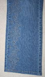 COLDWATER CREEK Stretch Jeans Sz 6 Denim 29 x 31 Womens Embellished 