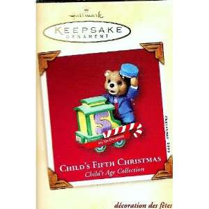  Childs Fifth Christmas Hallmark Ornament 2002 Childs Age 
