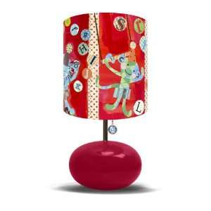  Big Top Circus Lamp on Red Base with Gears Charm 