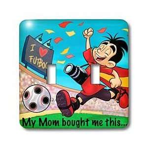   thisI love Soccer Product   Light Switch Covers   double toggle switch