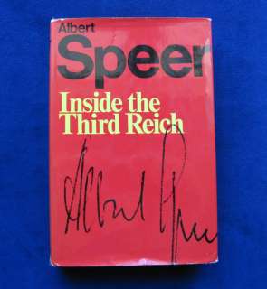 INSIDE THE THIRD REICH SIGNED by ALBERT SPEER in JACKET  