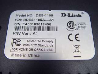 Link 5 Port 10/100 Desktop Ethernet Switch DES 1105 BDES1105A 
