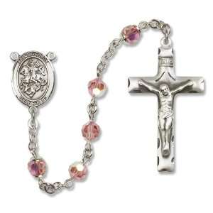  St. George Light Rose Rosary Jewelry