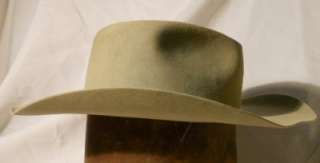 Vintage No. 1 Quality Stetson Western Fedora Hat, Tan  