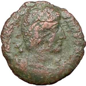   Ancient Roman Coin CHI RHO Labatum Christ Monogram 