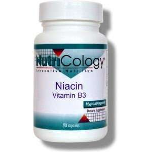  NutriCology, Niacin Vitamin B3 90 Vegetarian Capsules 