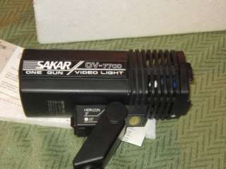 Sakar CV 7700 Cordless One Gun Video Light  