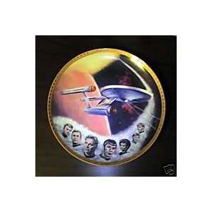   Trek Signed Autographed Collectible Enterprise Plate with the Crew
