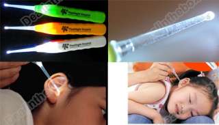 LED Flashlight Ear pick Ear Cleaner Ear Wax Earwax Remover Plastic 
