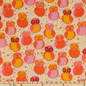  Wide Della Flannel Owls Pink Fabric By The Yard Arts, Crafts & Sewing