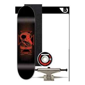  BIRDHOUSE Skateboard TONY HAWK SKULL RED Complete 7.6 