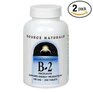 Source Naturals Vitamin B 2 Riboflavin 100mg, 250 Tablets 