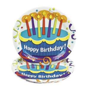 Birthday Cake Surprise Dessert Plates   Office Fun & Business Supplies