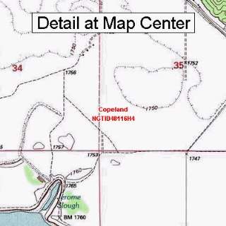 USGS Topographic Quadrangle Map   Copeland, Idaho (Folded/Waterproof)