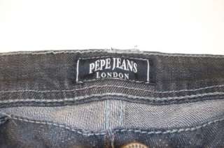JC Pepe Jeans London, Black wash, stretch boot cut jeans, size 32 