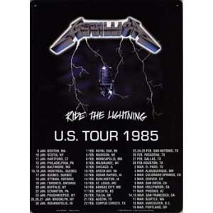  Metallica Ride the Lightning Tin Sign Poster