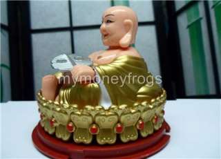   Chinese Oriental Feng Shui Wealth Lucky Happy Buddha Car Bobble Head