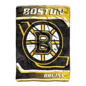 Boston Bruins 60x80 Royal Plush Raschel Throw Blanket Warm 