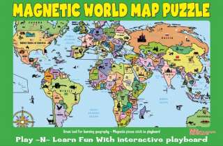 World Map Magnetic Puzzle  